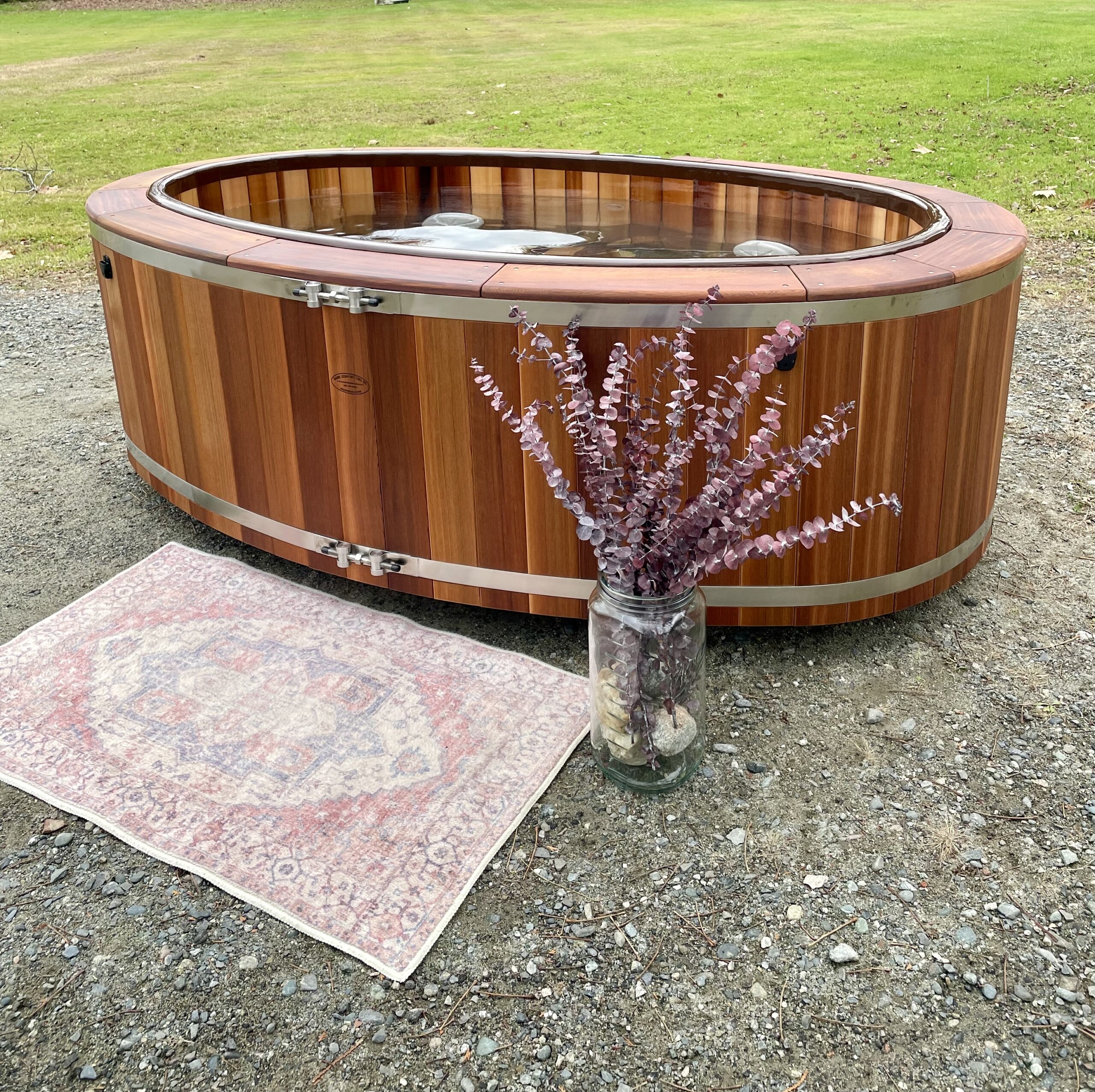 IMG_8905 Two person wood fired hot tub.